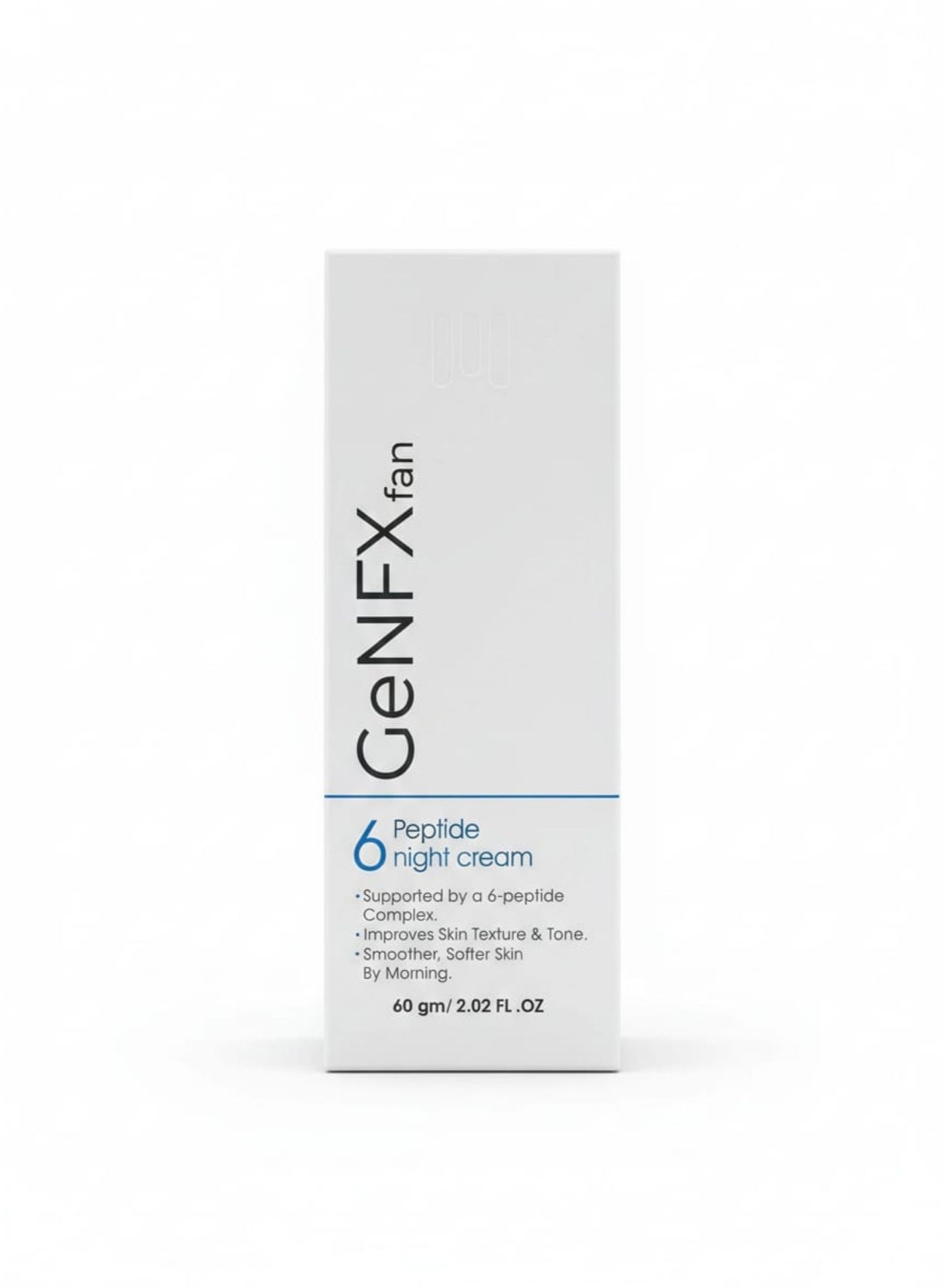 GENFXfan Peptide 6 night cream supported by a 6-peptide complex improves skin texture & tone smoother softer skin by morning 60gm